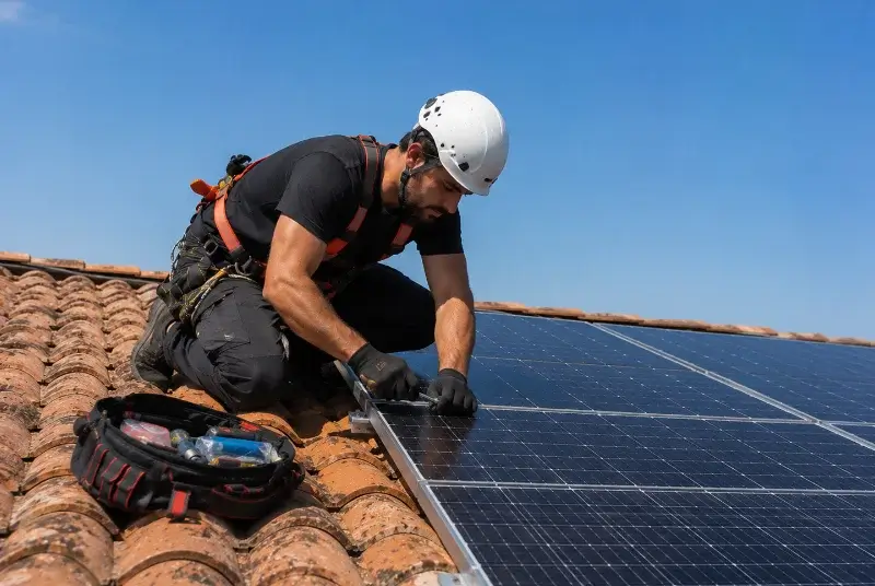 Maintenance et monitoring de panneaux solaires à Sérigné